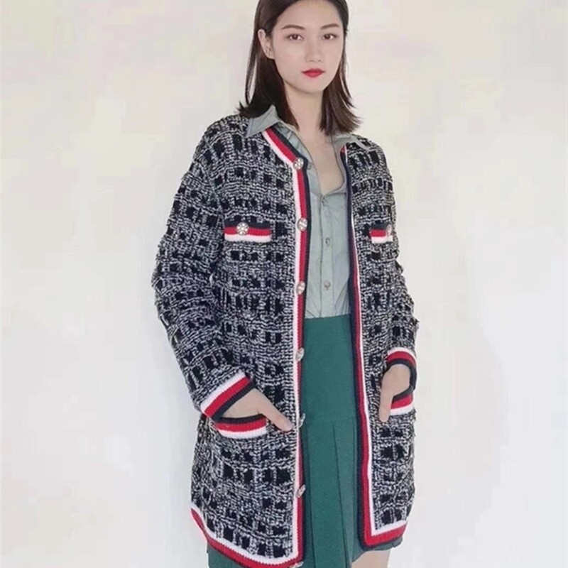 Auamisch Flags 2021 Autumn Winter New Collage of small fragrant wind fur coats 5499120-7T20911-005