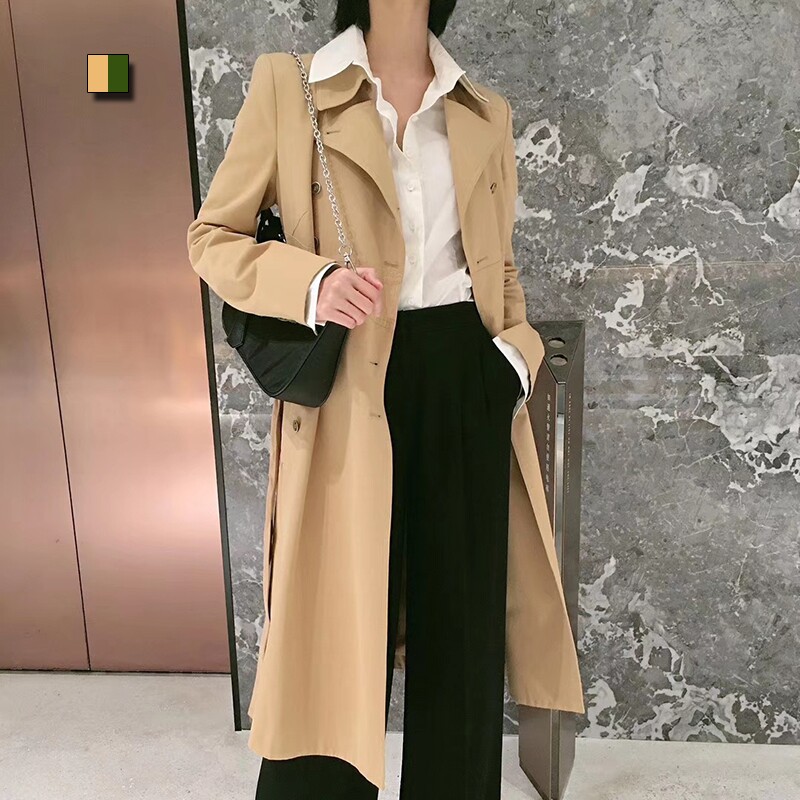 Brother's new 2022 autumn medium long version with belt windcoat jacket 1400248-2021663-001