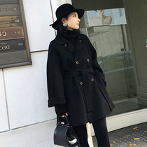 2021 Amasch new special winter new mid-length belt bifacial great coat 5400085-2005811-001