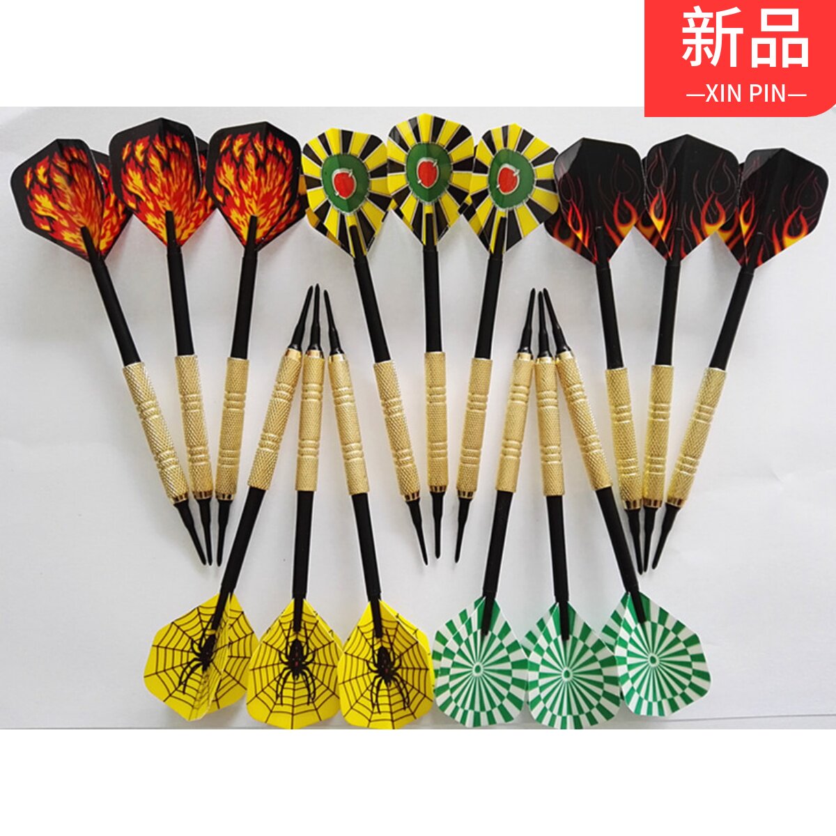 14g iron copper plated safety soft darts electronic plastic darts 15 sticks set of 15 dart tips 215g