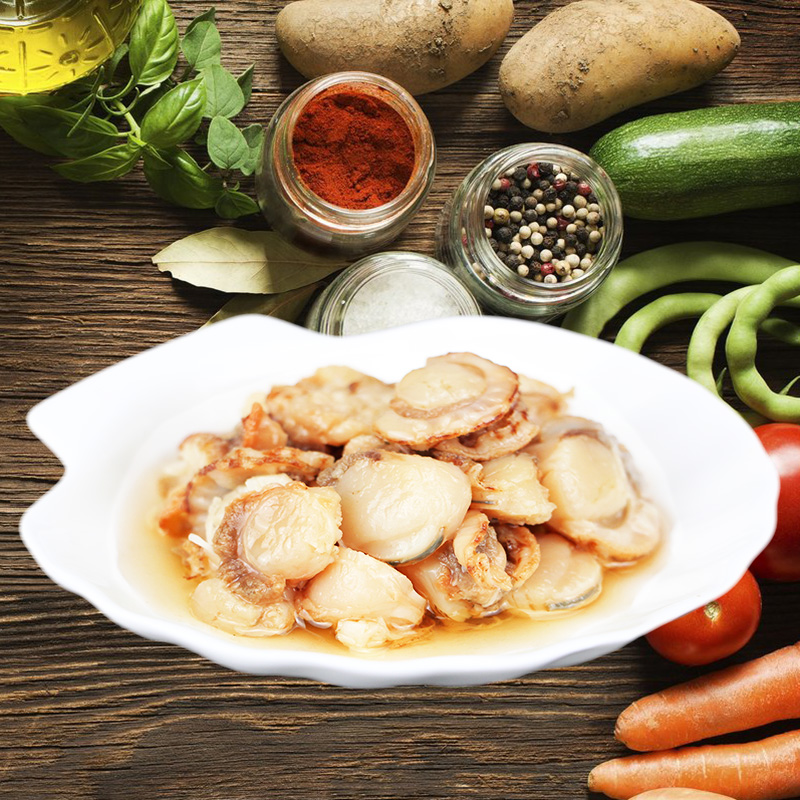 Dalian seafood garlic scallop canned food Ready-to-eat canned convenient cooked food Spicy 120g bottle Buy two get one free