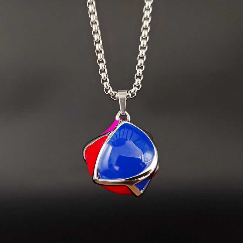 Vibrating Soul Stone Necklace Game Fan Merchandise Dota2 Accessories Hand-Painted Enamel Necklace Exquisite and Weighty Gift