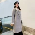 Fantu 2020 mùa đông phiên bản mới của Hàn Quốc giả lông nhung chồn xương cá thời trang giữa áo len dài nữ xu hướng - Áo len lót đôi