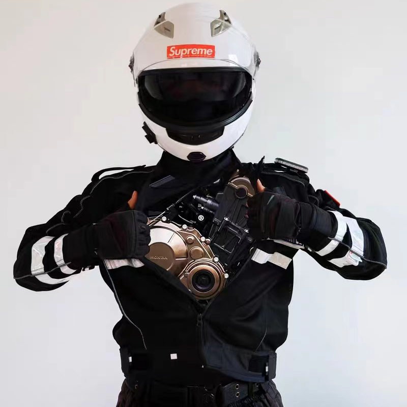 Motorcycle Iron Riding in Lobster Suit Summer Mesh National Bin Escort Motorcycle Racing Rider Equipment anti-fall-Taobao