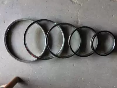 28-inch bicycle rim wheel rim steel rim rim wheel modification old-fashioned 28*11 2 hard-sided car rim 36 20