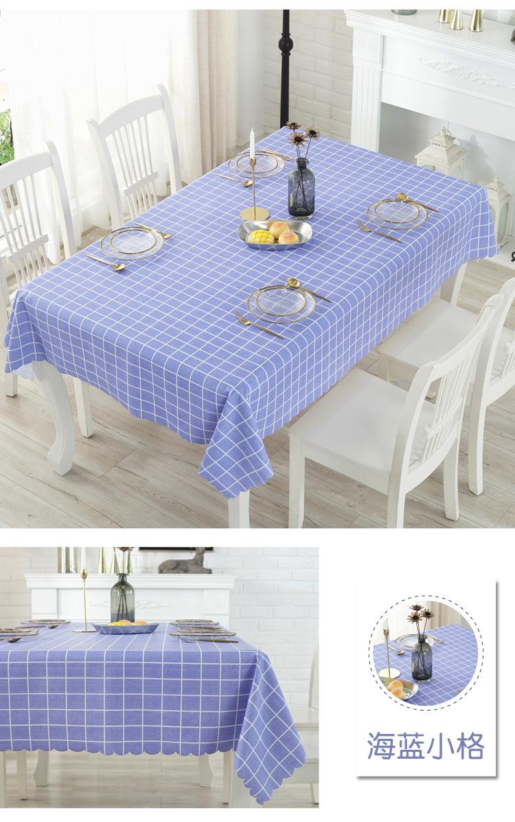 Khăn trải bàn chống thấm nước chống bỏng dầu bàn cà phê dùng một lần vải cotton cùi PVC lưới màu đỏ in bảng vải bàn nhỏ khăn trải bàn nhà hàng đẹp
