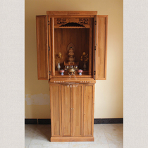 Feng shui flower standing cabinet with door Buddhist niche standing cabinet Buddhist niche with door shrine Buddhist cabinet sacred cabinet Buddhist niche professional customization