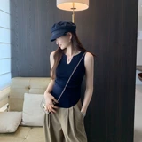 Suseyiku Lysel Trensile Plearted Design Vestend Vest 2025 Summer New Unique Top Top Top