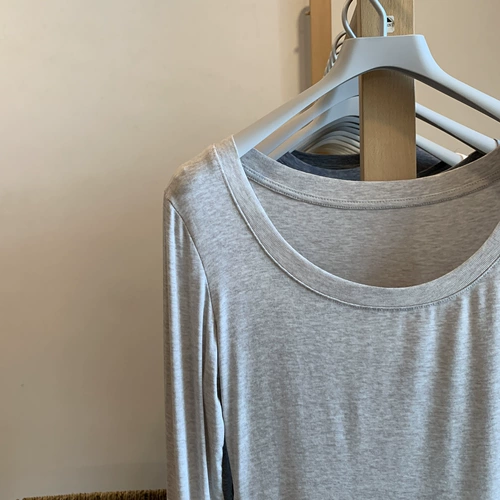 Базовый приятный телу шерстяной лонгслив, осенний, высокий воротник, облегающий крой