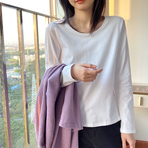 Лонгслив, базовая приятная телу цветная утепленная футболка, осенний, облегающий крой