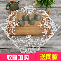 European style simple lace tablecloth tea tray tea set telephone fax machine microwave oven multi-purpose cover square dust cloth