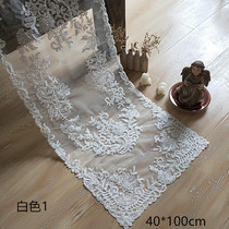 Lace table flag European embroidery tablecloth coffee table dressing table five drawers closet lid dust cloth rectangular table fabric