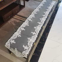 Table Flag Home Brief Modern Light Extravaganza High-end Chinese Lace Strip Tea Table Fabric Tea Table New Table Cloth