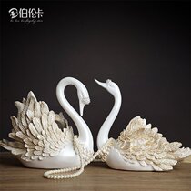 Wedding gift Swan home decoration European style decoration creative living room TV cabinet wine cabinet porch home decoration decoration