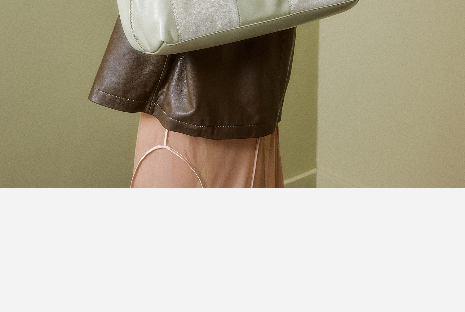 JACD Cardamom Green Leather Tote Shoulder Bag