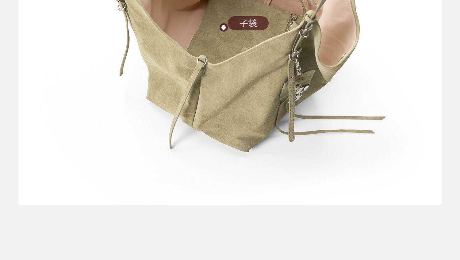 JACD Magnetic Snap Leather Tote Bag