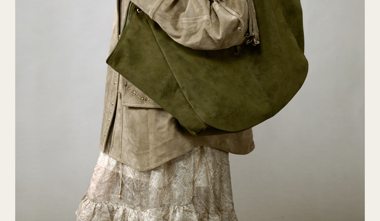 JACD Cedar Green Magnetic Snap Tote Bag