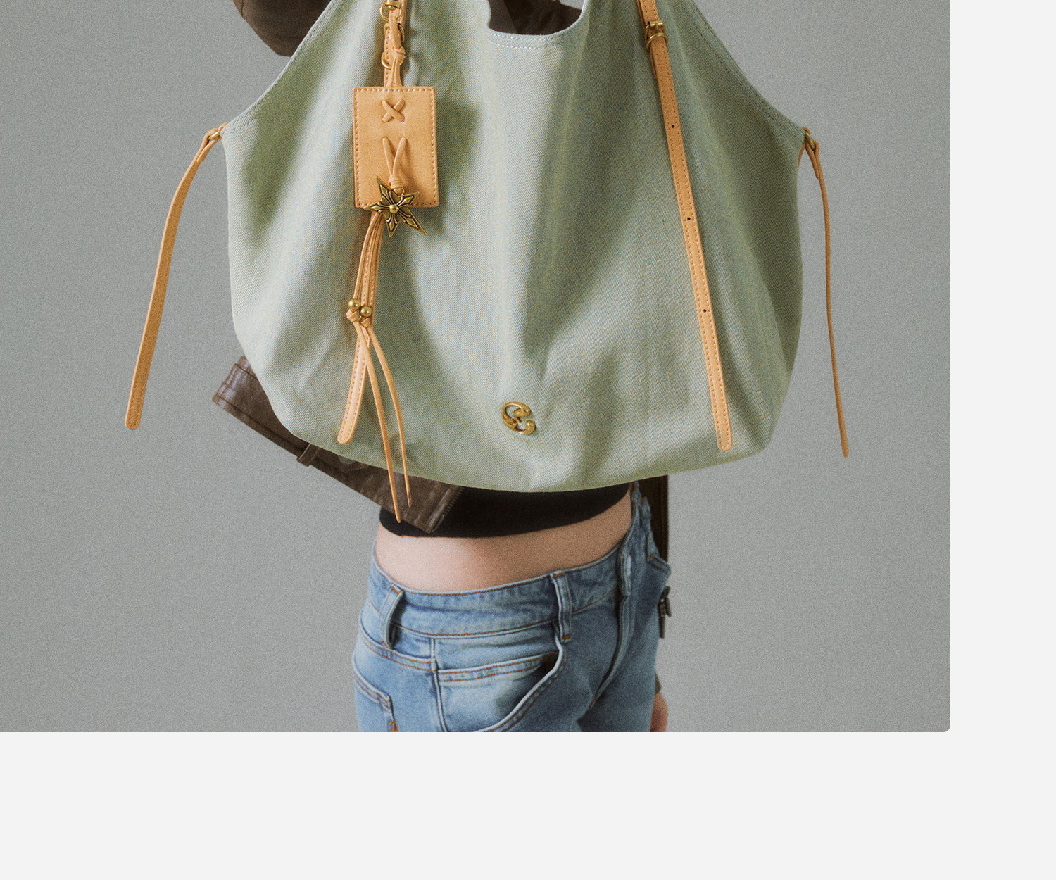 JACD Relaxed Denim Tote Bag