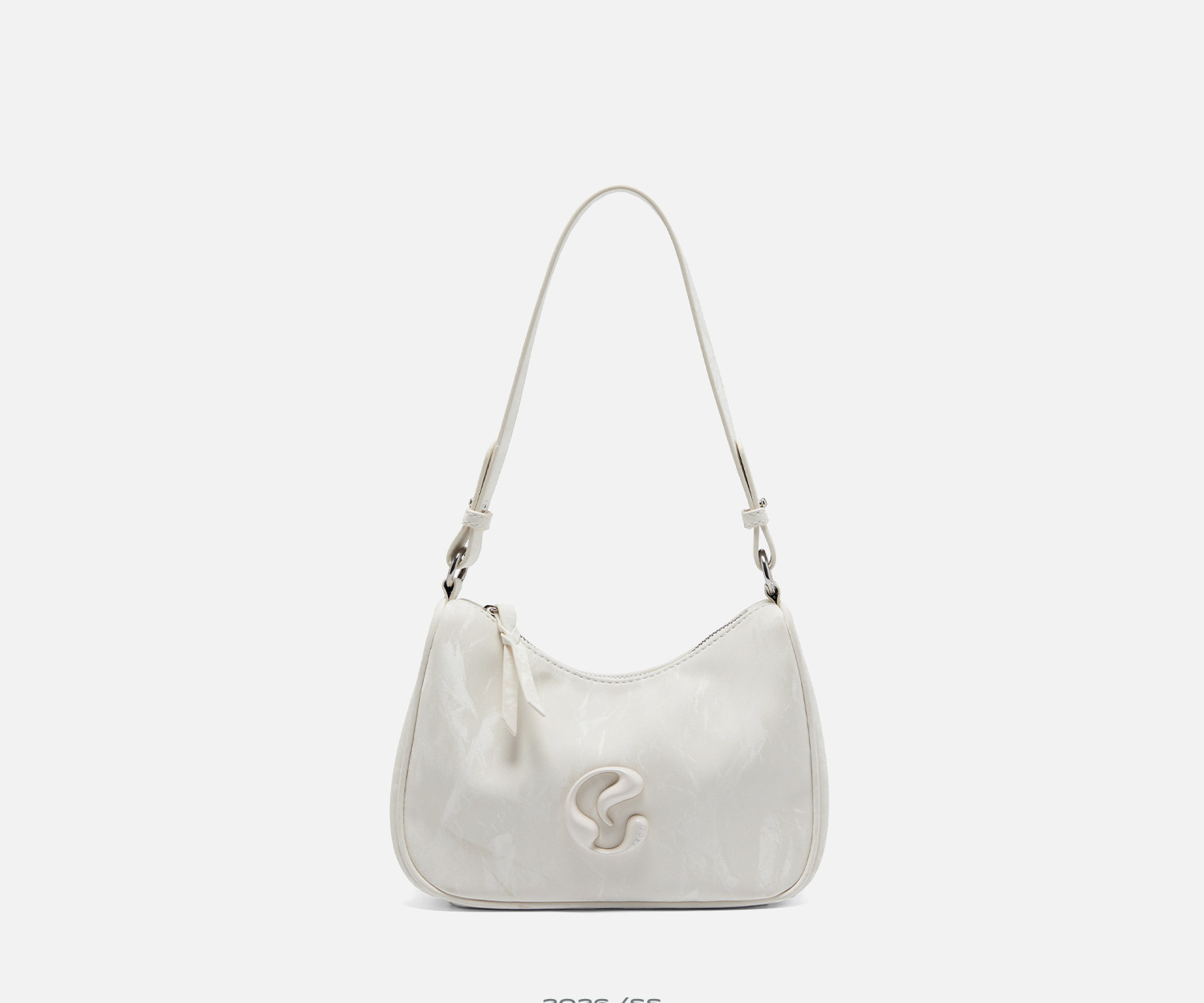 JACD Faux Leather Zip-Top Underarm Bag