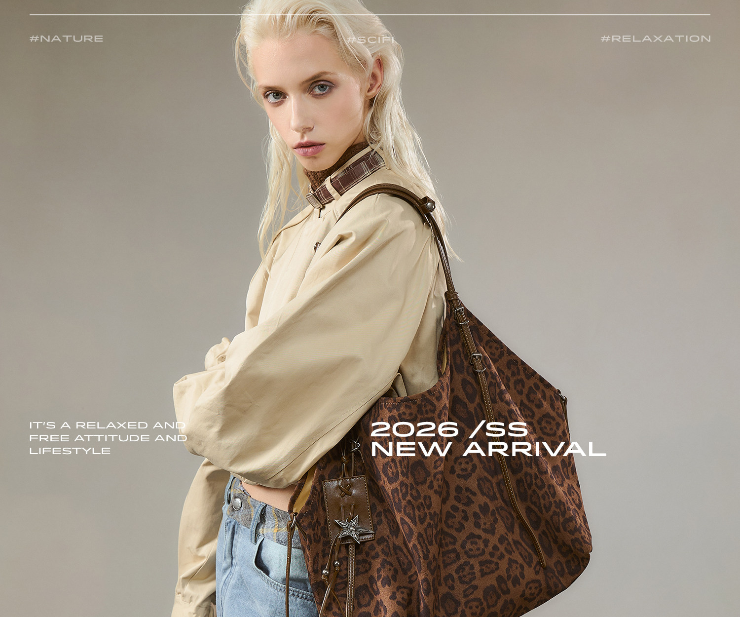 JACD Leopard Print Faux Leather Hobo Bag