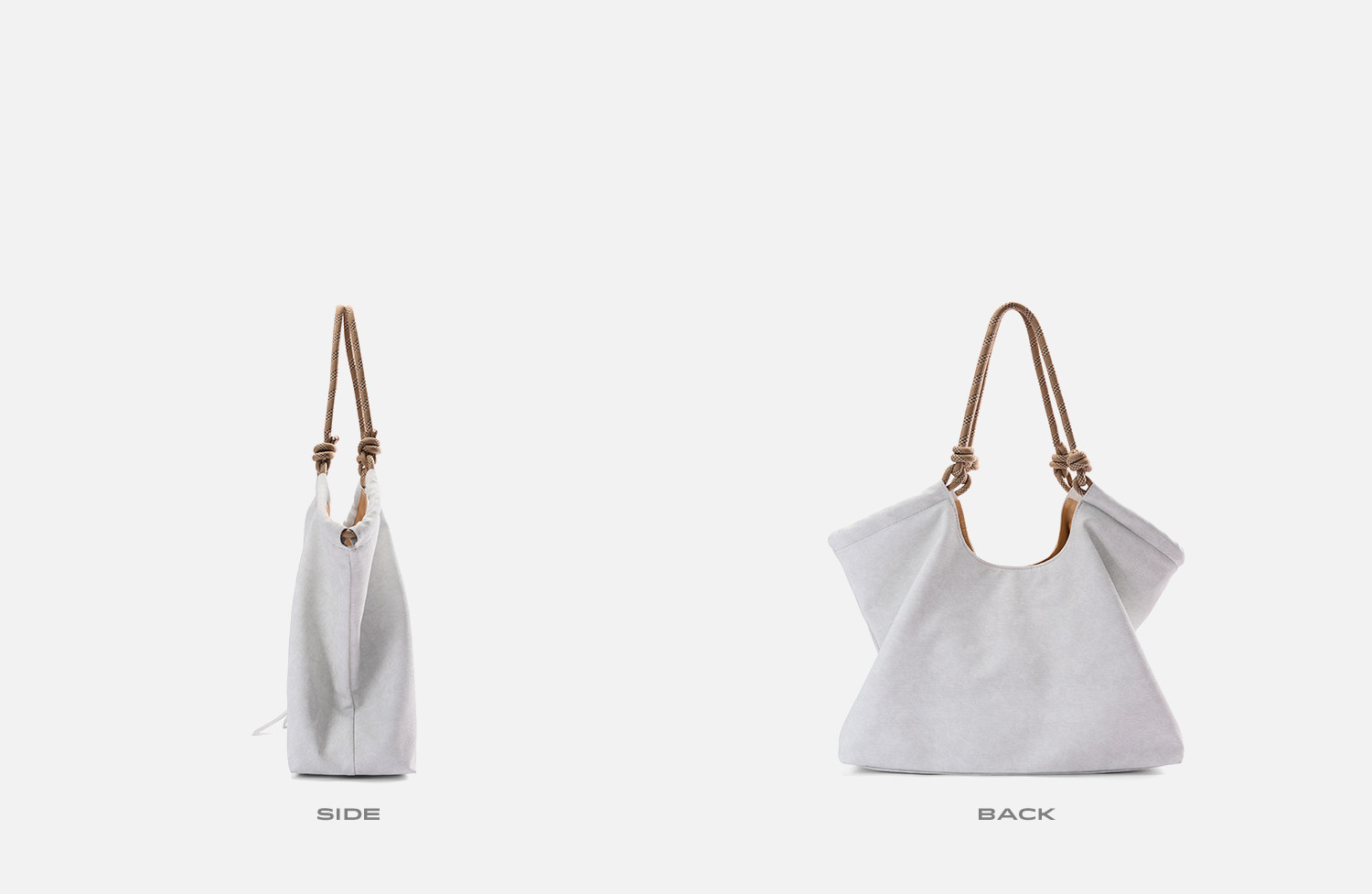 JACD Leather Magnetic Snap Shoulder Tote Bag