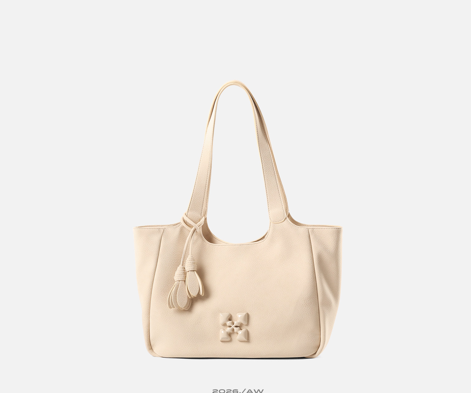 JACD Faux Leather Magnetic Snap Tote Bag