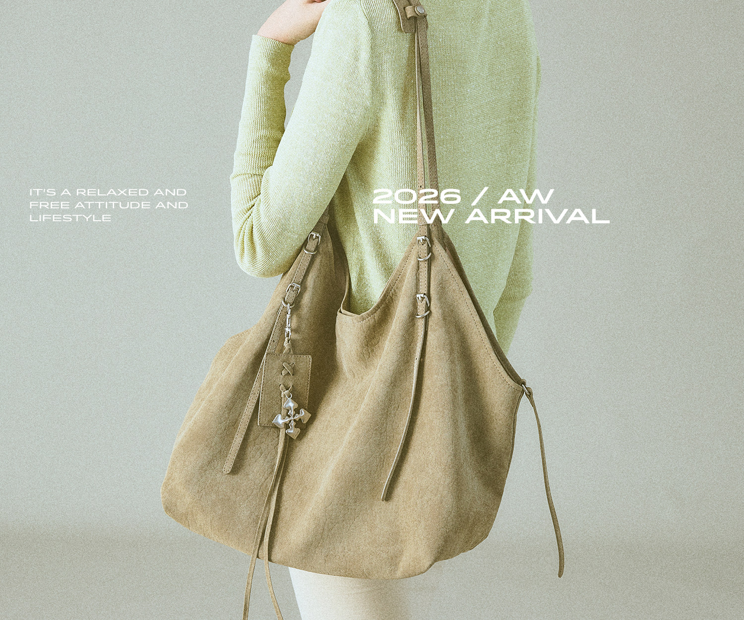 JACD Magnetic Snap Leather Tote Bag