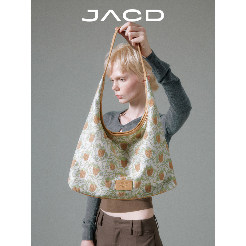 Jacd Three Gorges Museum × [Four Seasons] Chinese Style Bag for Women Large Capacity Vintage Tote Shoulder Underarm Bag
