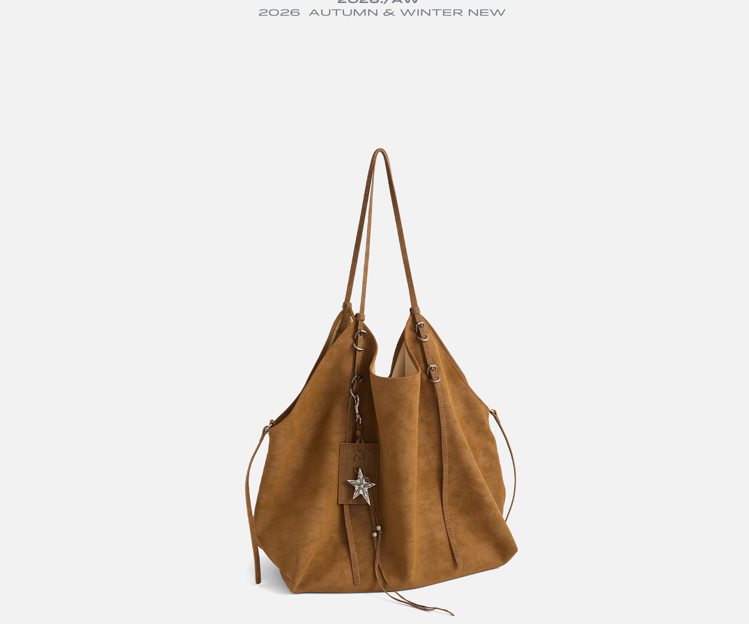 JACD Magnetic Snap Leather Tote Bag