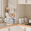 Narrow-sided dish storage rack drain dish rack kitchen multi-functional window sill chopstick hole plate sink storage rack