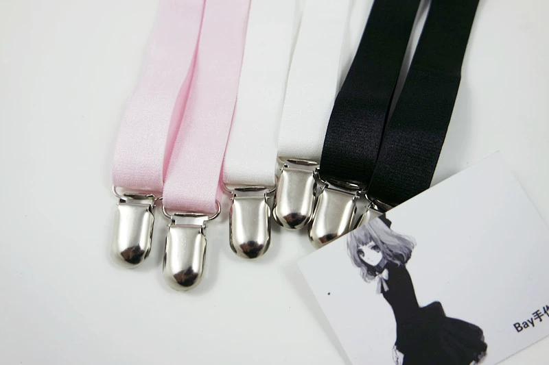 Bay tay làm punk Harajuku đơn giản cặp trắng garter cao cấp đồ lót đàn hồi ban nhạc dây nịt móc tất