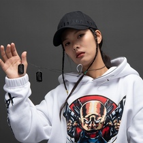 Traphero zinc alloy memorial original design LOGO tag Personality simple trend Street hip hop double army card