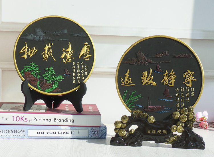 Than sáng tạo chạm khắc tre than đồ nội thất thủ công hiên nhà Bo cổ khung trang trí đồ trang trí chuyển đến nhà mới quà tặng tùy chỉnh đồ dcor chụp ảnh