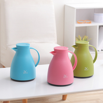 European-style thermos pot glass liner household thermos bottle lovers thermos 1L office coffee pot Open Kettle