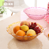 Colorful and bright fashion fruit plate creative plastic candy plate storage plate melon seeds snack plate storage dry fruit plate