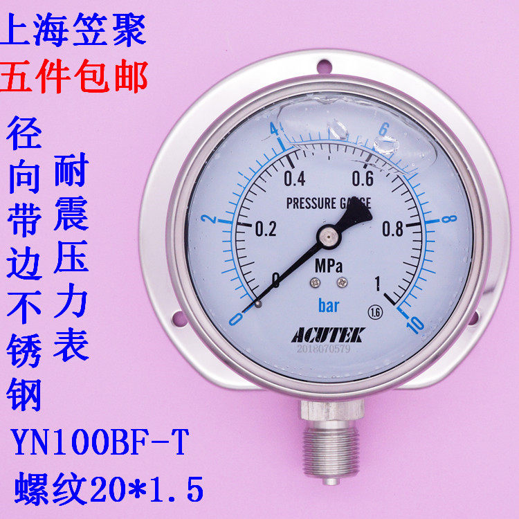 ACUTEK radial band edge marine stainless steel shock resistant pressure YN100BF-T YN100BF-T 1MPA M20 * 1 5