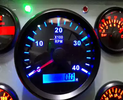 Diesel engine tachometer Car marine modification universal adjustable number of teeth tachometer 4000 rpm 12-24V