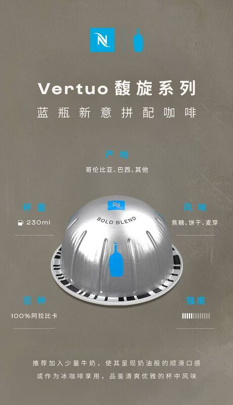 Nespresso Blue Bottle Vertuo Italian Style