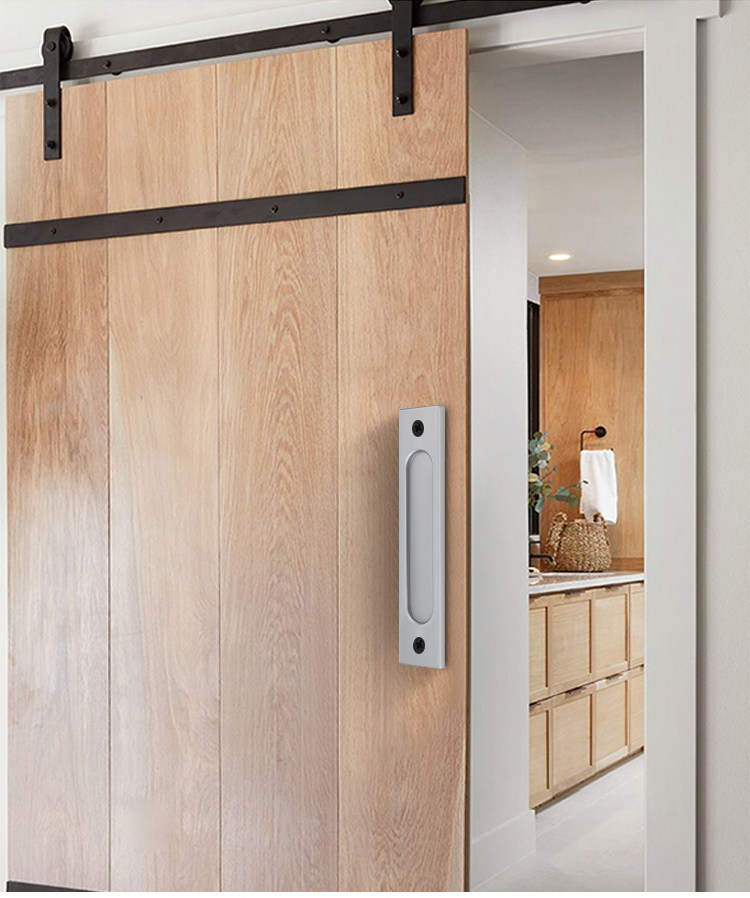 Невидимая рука 移门把手免打孔推拉门拉手厨门谷仓门掩门玻璃门明装180长推门手