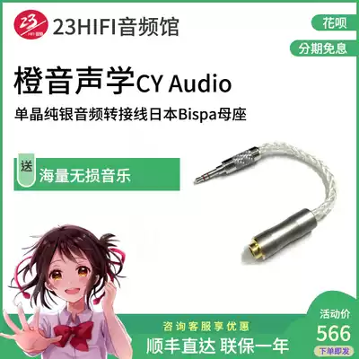 CY AUDIO monocrystalline silver AUDIO adapter cable to 2 5 4 4 3 5 Japanese Bispa mother