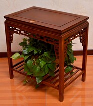 Side few small coffee table solid wood Elm flower stand bonsai frame wooden fish tank frame side table corner Chinese antique tea table