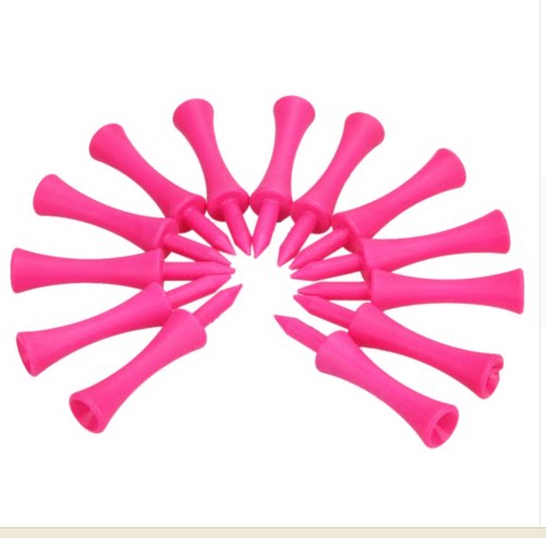European and American hot selling golf double-layer ball nails limit TEE short TEE pink 60MM