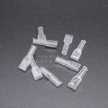 6 3mm plug spring flame retardant transparent sheath terminal sheath Insulation sheath Temperature resistance 6 3 sheath thickening