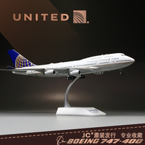 Alloy 1:200 Airliner model aircraft UNITED Airlines UNITED Boeing B747-400 8I Queen