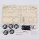 Electric car handmade invention work primary school students science and technology small production diy material science experiment jeep