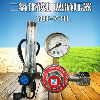 Shanghai Yichuan instrument factory YQT-731L carbon dioxide heating pressure reducer 36V 220V 110V pressure reducing valve