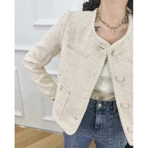 2021 new womens loose Joker small fragrant style coat womens autumn fashion temperament