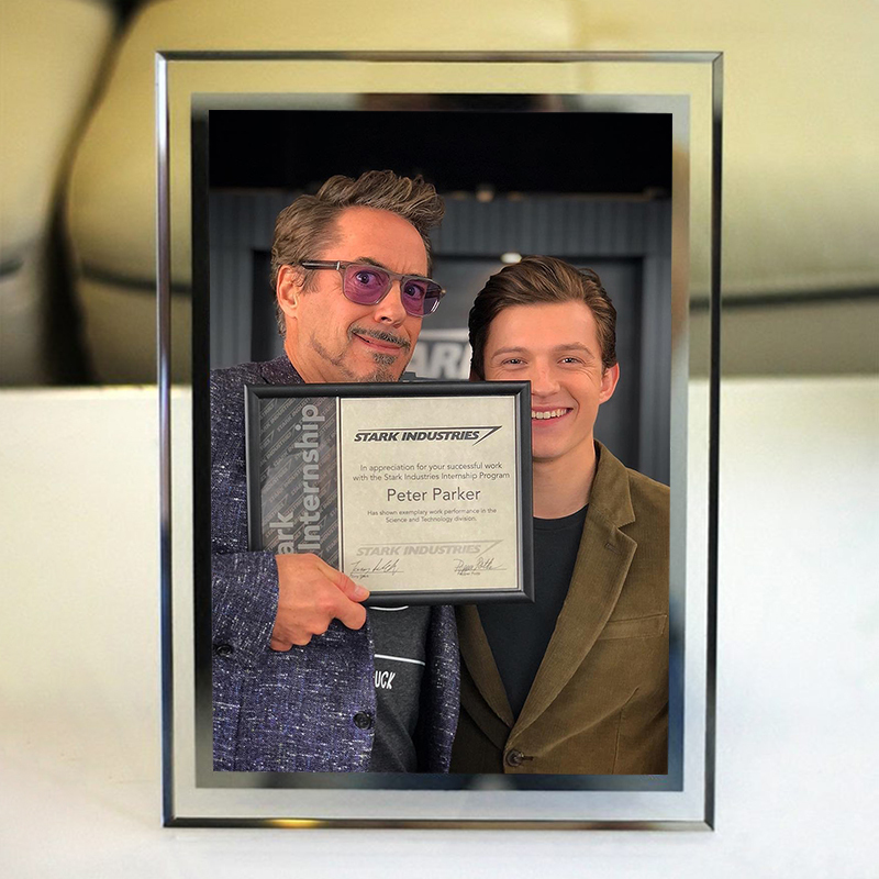 Marvel Crystal Display Frame  Avengers 4 Iron Man Spider-Man Deadpool Photo Frame Gift Buy 2 Get 1 Free