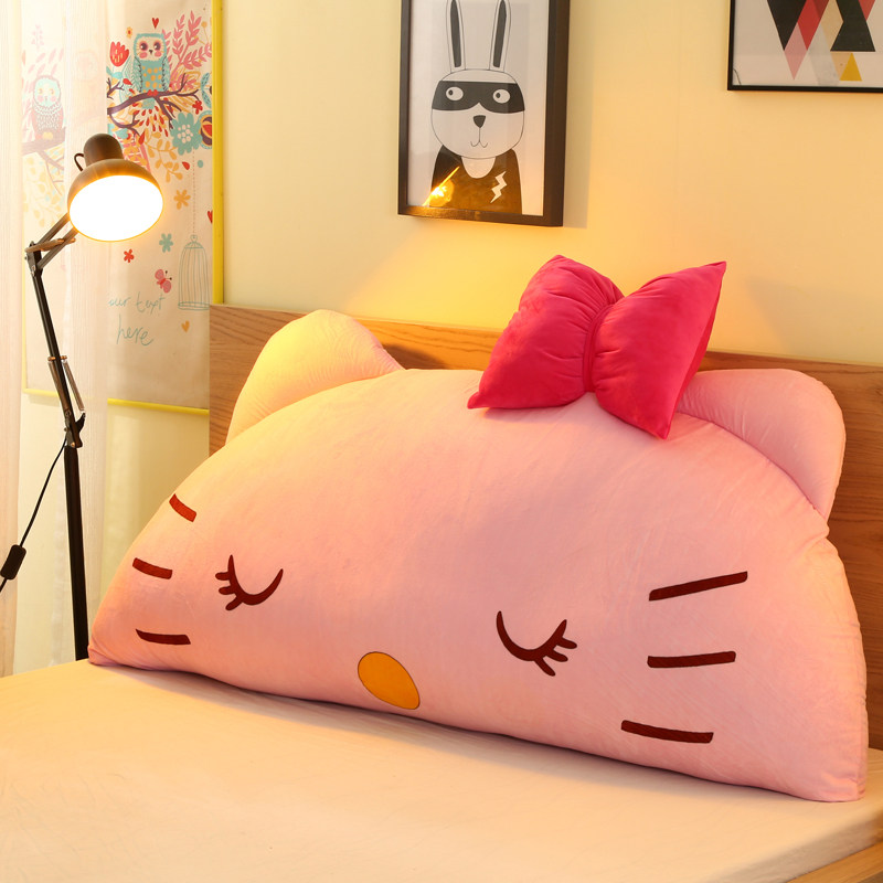 cat headboard pillow