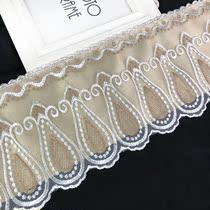18 cm Double-layer European-style sofa cushion lace lace lace hem bedside bedside curtain table cloth lengthened accessories accessories